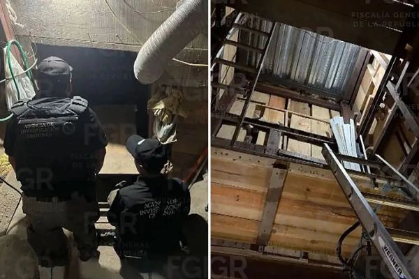 مکسیکويي چارواکو د تیخوانا او سان ډیاګو ترمنځ ۸۶۹ فوټه اوږد پټ تونل موندلی