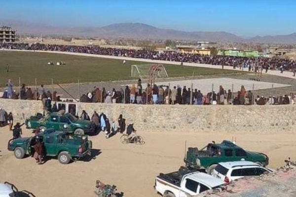 Taliban Flogs 12 People, Including 3 Women, At A Football Stadium in Afghanistan