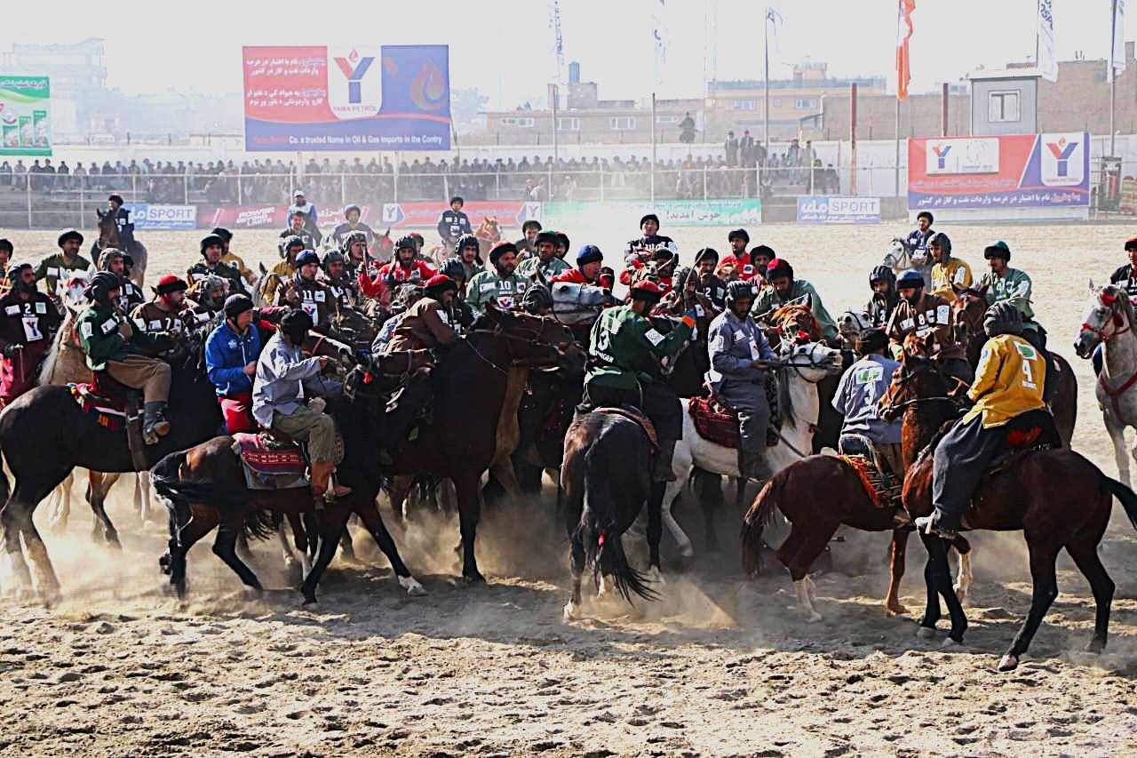 مراسم افتتاحیه لیگ برتر بزکشی افغانستان در کابل برگزار شد