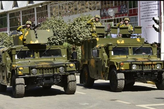 تاجیکستان نزدیک مرز افغانستان رژه نظامی برگزار کرد