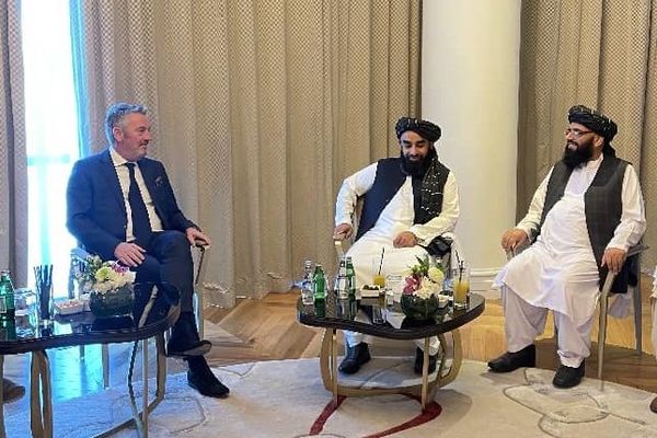 Head Of Taliban Delegation For Doha Meeting Meets Norwegian Representative