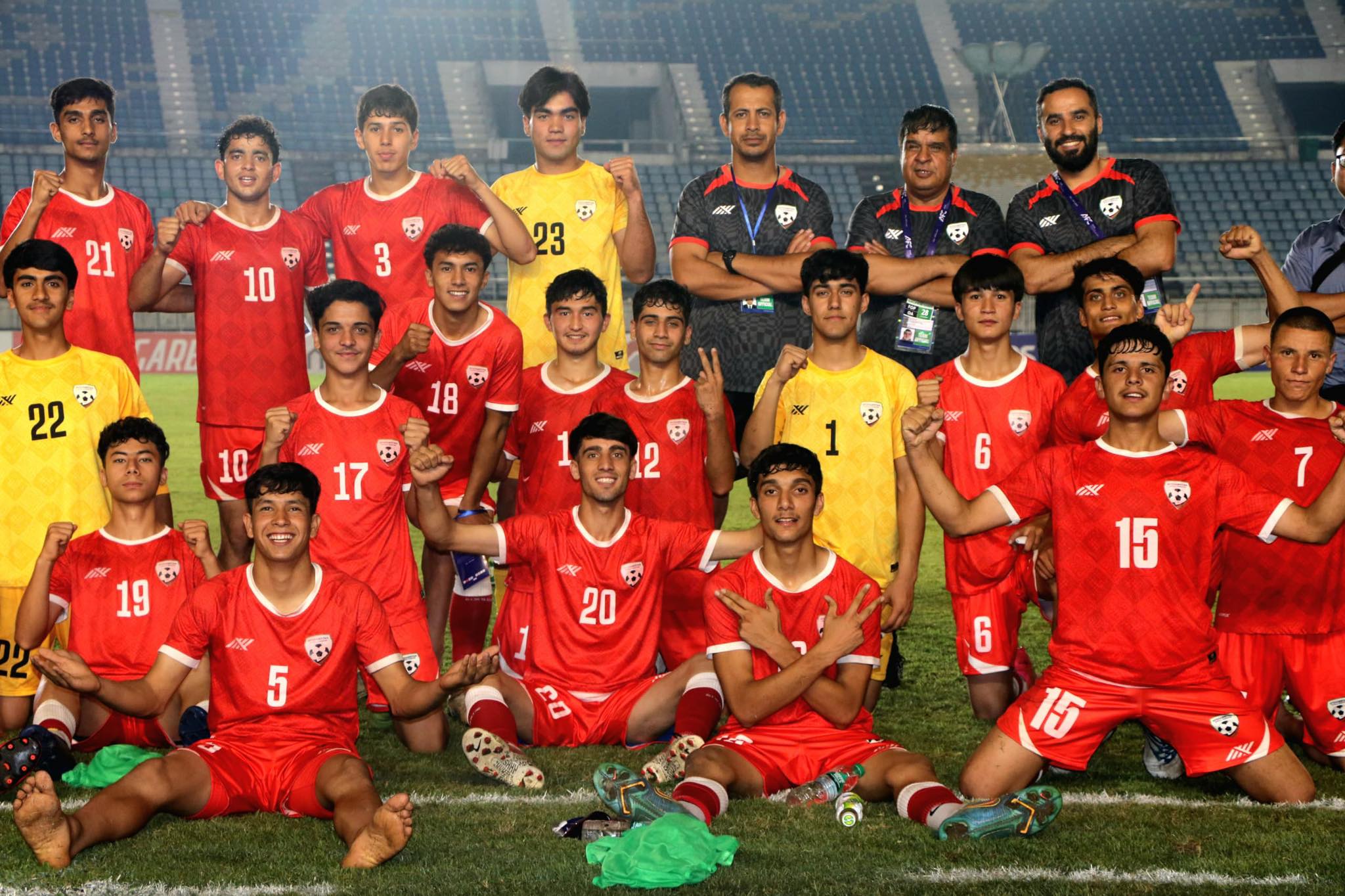 نخستین پیروزی تیم فوتبال زیر هفده سال افغانستان در مقدماتی جام آسیایی