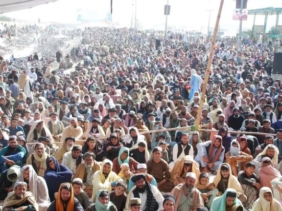 د سوېلي وزیرستان په مرکز واڼه کې د پښتون ژغورنې غورځنګ مظاهره