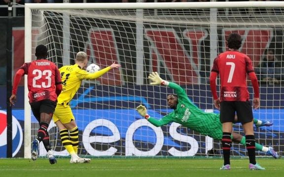 میلان ١-٣ دورتموند؛ زنبورها به یک هشتم نهایی لیگ قهرمانان فوتبال اروپا صعود کردند