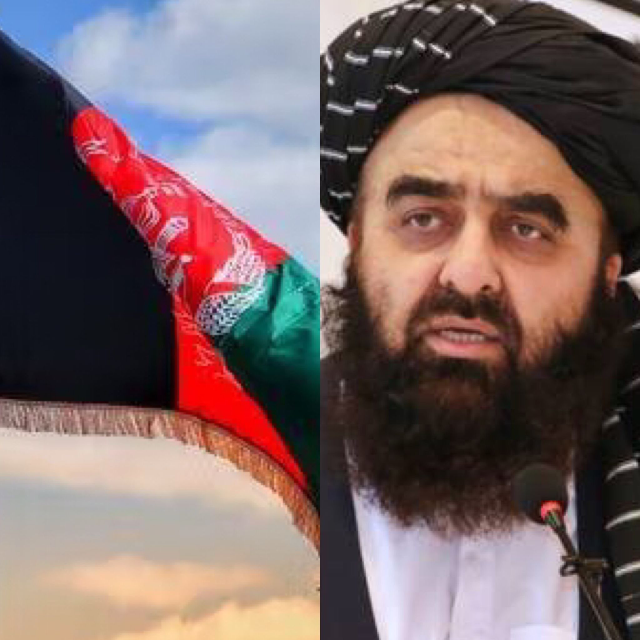 متقی با دیدن پرچم ملی افغانستان در سفارت، راهش را کج کرد