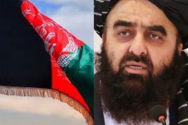 متقی با دیدن پرچم ملی افغانستان در سفارت، راهش را کج کرد