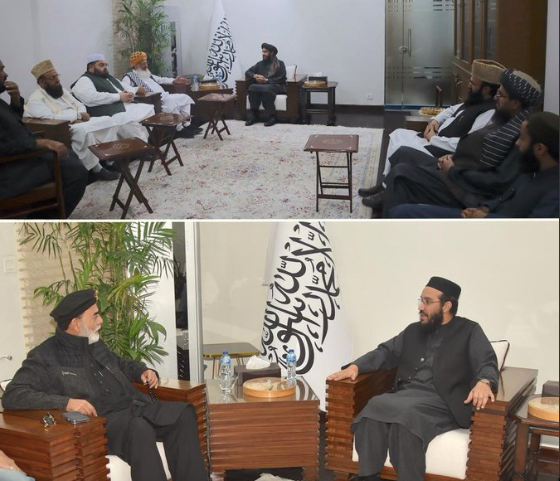 د پاکستان د علماوو او سنا غړو د طالبانو له سفیر سره وکتل