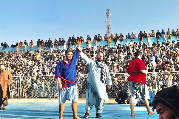 پایان مسابقات انتخابی کشتی محلی در بادغیس با حضور ۳۲۵ ورزشکار