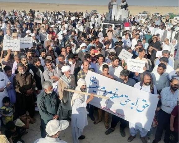 After Not Receiving Water Rights from Helmand River Locals of Iran’s Sistan Region Protest