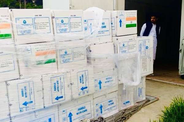 هند نزدیک به ۵ تُن واکسین به افغانستان کمک کرد