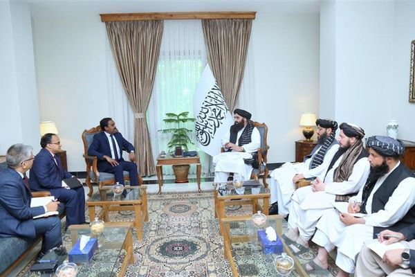 Taliban FM Meets Indian Envoy In Kabul, Calls For Expanding Ties
