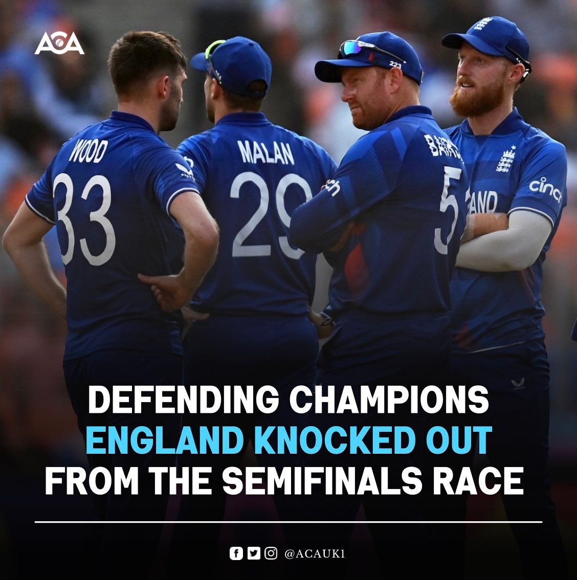 انګلنډ له اسټرالیا په ۳۳ منډو ماته خوړلو د نیمه پایلوبې چانس له لاسه ورکړ