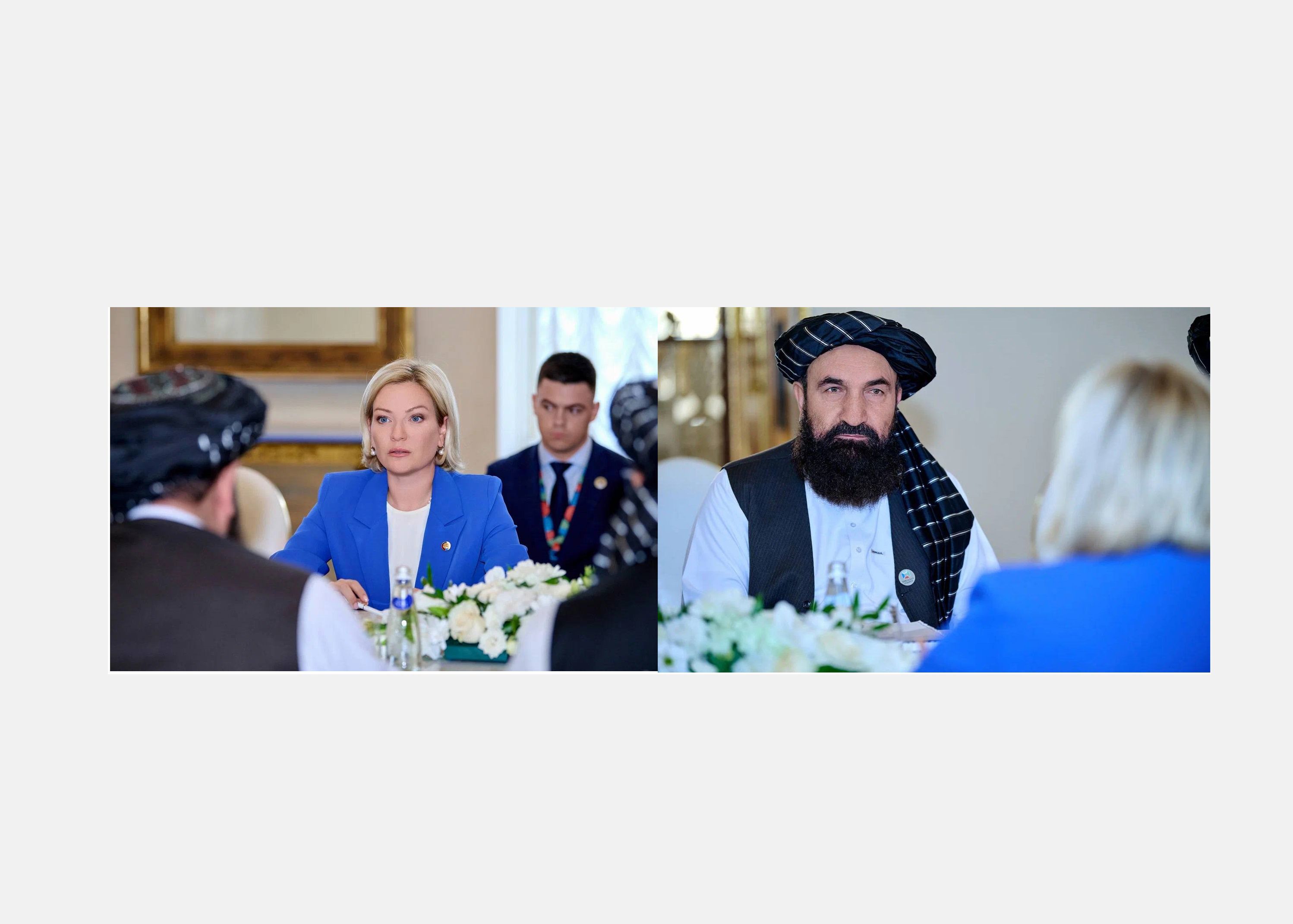 سه هفته پس از جرم انگاری صدا و صورت زنان؛ وزیر فرهنگ طالبان با وزیر فرهنگ روسیه ملاقات کرد