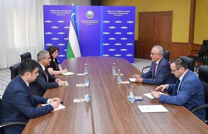نماینده ویژه اوزبیکستان در امور افغانستان با سفیر ترکیه در تاشکند دیدار کرد