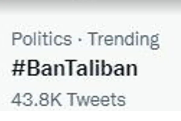 #BanTaliban Campaign Trends As Users Urge Twitter to Ban Taliban Accounts