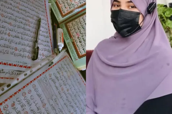 بدخشان کې یوې نجلۍ د دوو کلونو په موده کې د قرانکریم یوه نسخه په لاس لیکلې ده
