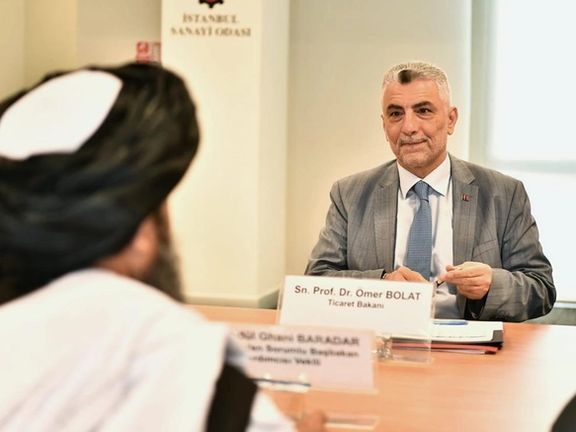 طالبان: ملا برادر با وزیر تجارت ترکیه درباره همکاریهای اقتصادی گفتوگو کرده است