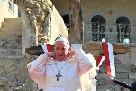 پاپ میگوید سه سال پیش در سفرش به عراق هدف دو بمبگذار انتحاری بود