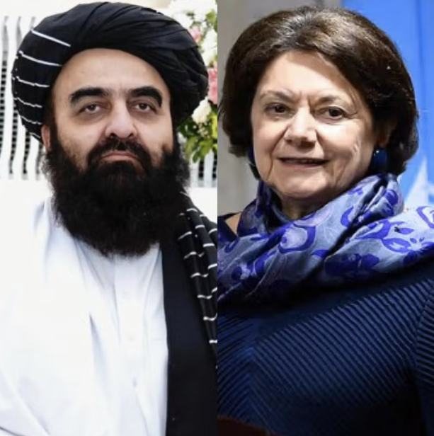 وزير خارجية طالبان يشتكي لوكيلة الأمين العام للأمم المتحدة من الهجمات الباكستانية 