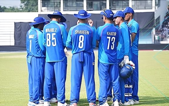 تیم کریکت نوزده سال افغانستان با تفاوت پنج دوش مغلوب بنگلادیش شد