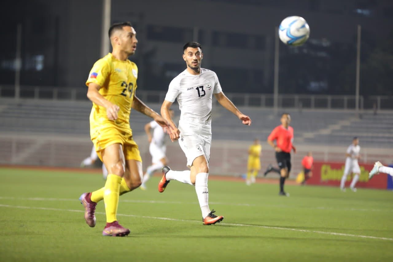 تیم ملی فوتبال افغانستان با نتیجه ١ - ٢، در زمین فلیپین شکست خورد