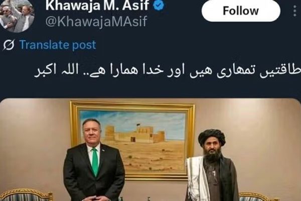 د پاکستان دفاع وزیر: له دې وروسته له طالبانو څخه د کوم مثبت اقدام تمه نه لرو