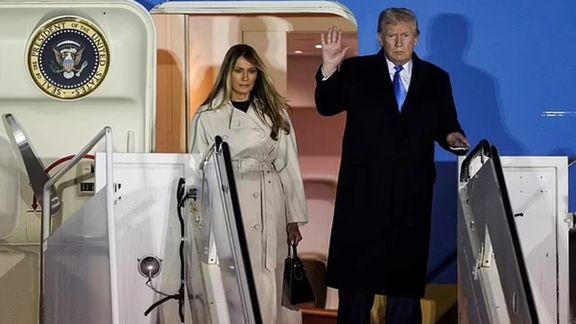 ترامپ و همسرش ملانیا برای شرکت در مراسم تشییع پاپ فرانسیس وارد ایتالیا شدند