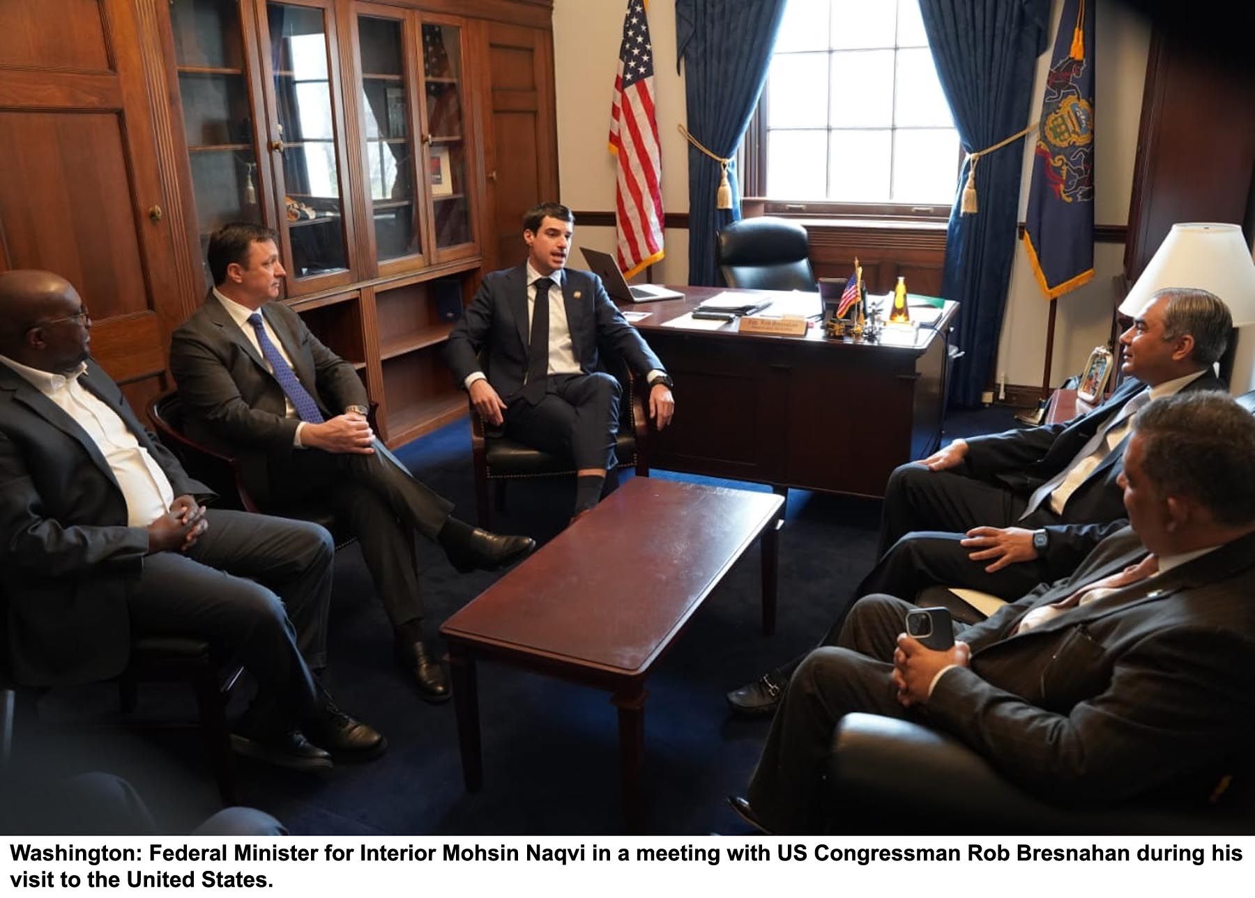 وزیر داخله پاکستان با نمایندگان کانگرس امریکا درباره افغانستان گفت‌وگو کرد