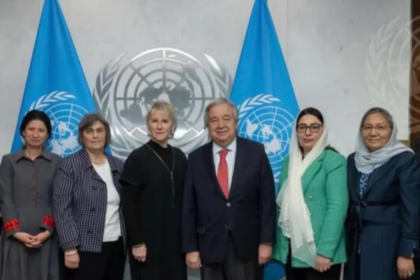 UN Secretary-General Meets Afghan Women Rights Activists