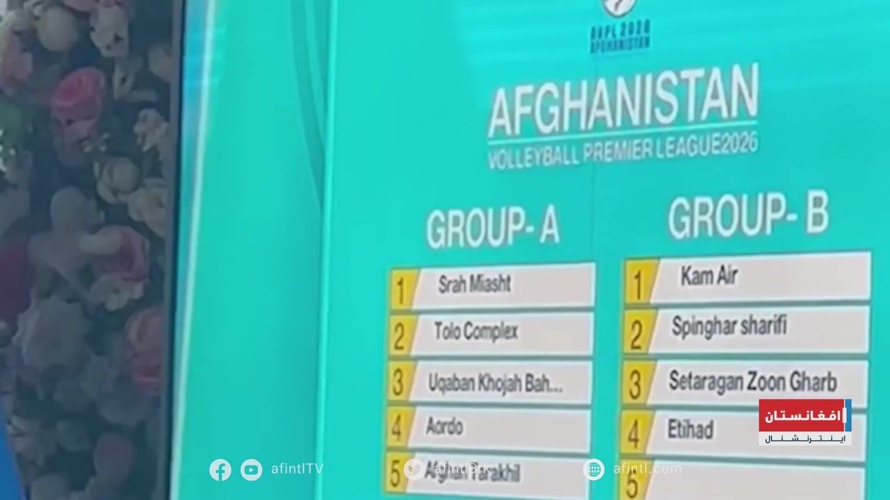 قرعه‌کشی فصل پنجم لیگ برتر والیبال افغانستان
