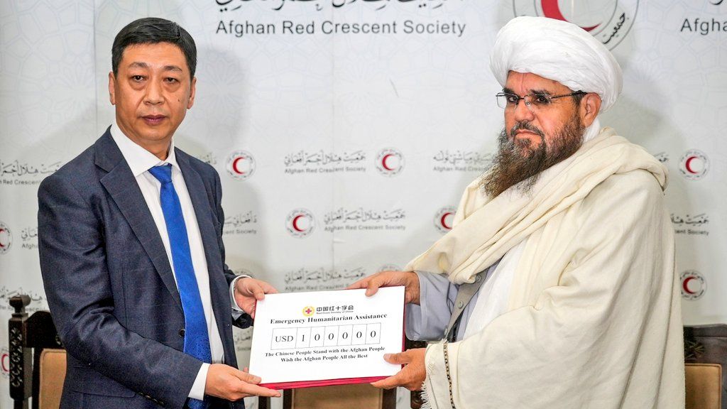 چین ۱۰۰ هزار دالر به طالبان کمک کرد