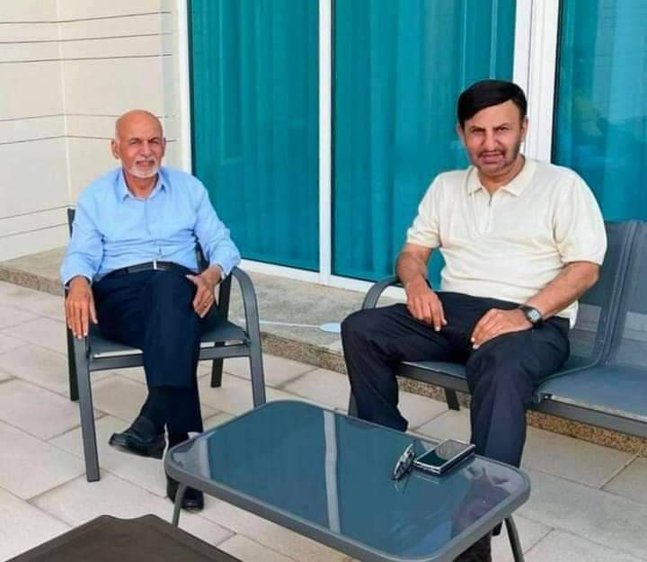 دومین دیدار حشمت غنی با اشرف غنی بعد از سقوط 