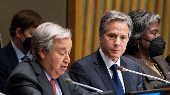 در آستانه نشست دوحه؛ بلینکن در دیدار با گوترش بر حکومت فراگیر و حقوق زنان افغان تاکید کرد