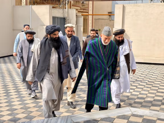 حامد کرزی به دیدار سراجالدین حقانی رفت