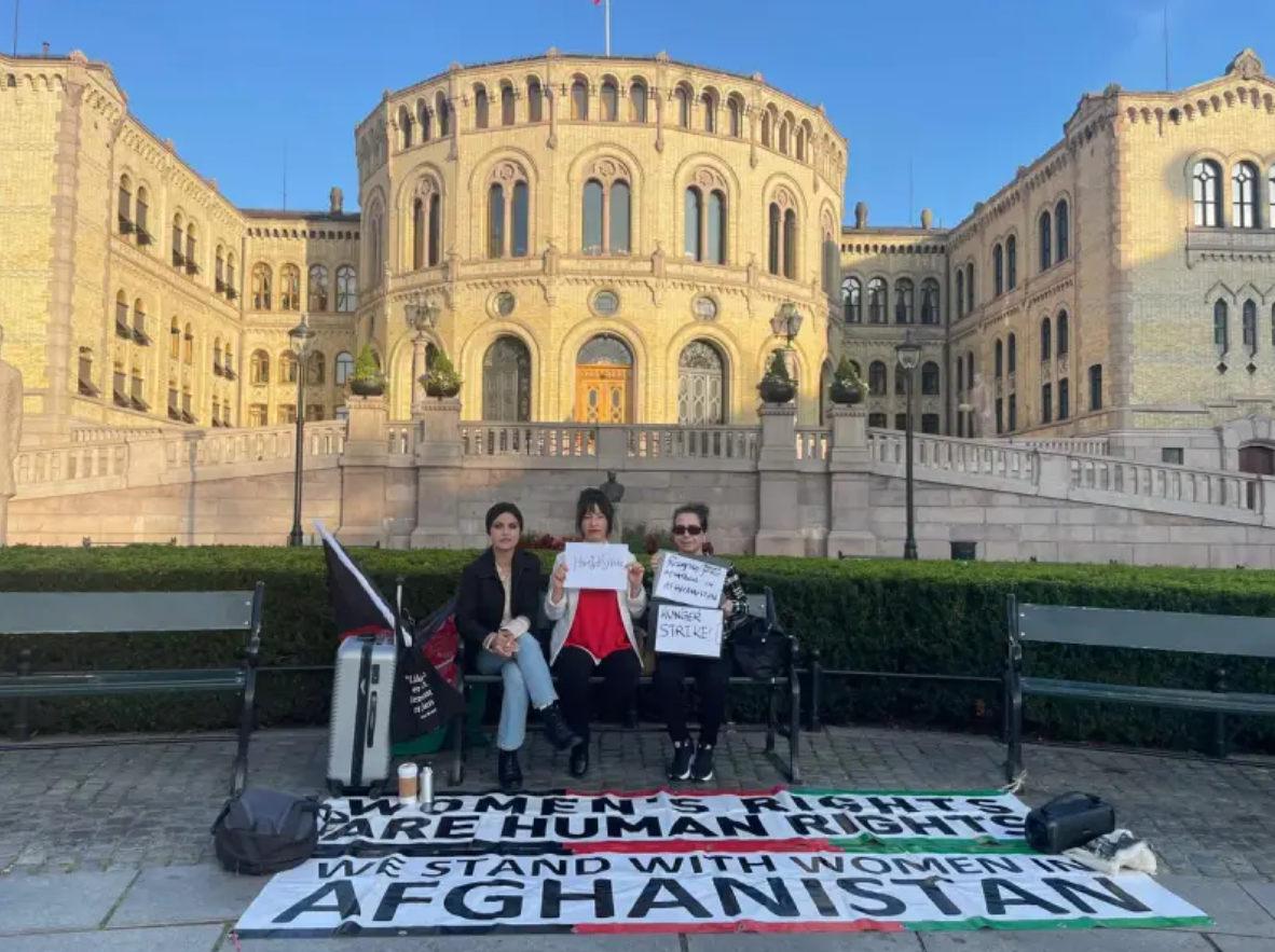 Afghan Women on Hunger Strike in Oslo Call For Recognition of Taliban’s Gender Apartheid
