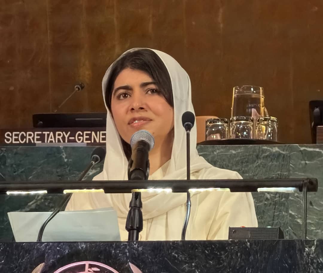 ملالې یوسفزۍ له ملګرو ملتونو نه د افغان نجونو او ښخو د ملاتړ غوښتنه کړې