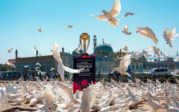 جام جهانی ٢٠٢٣ کریکت در مکانهای تاریخی و زیبای افغانستان به نمایش گذاشته شد