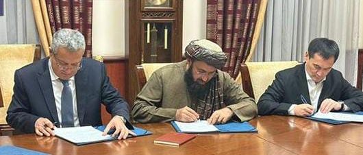 طالبانو د 'افغان ټرانس' ریل پټلۍ پروژې د تخنیکي مطالعې د پیل هوکړه لاسلیک کړه