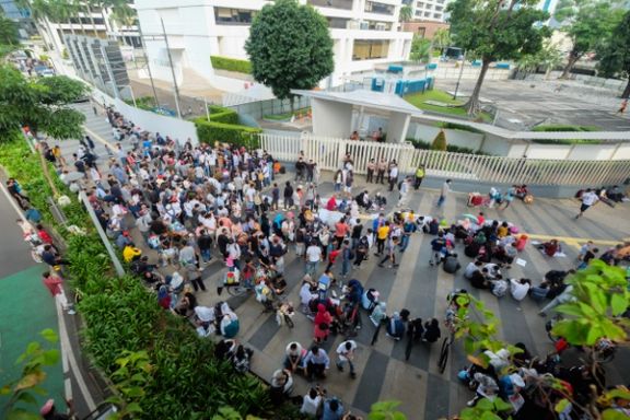 پناهجویان افغانستان بار دیگر در اعتراض به سرنوشت نامعلومشان در جاکارتا اعتراض کردند