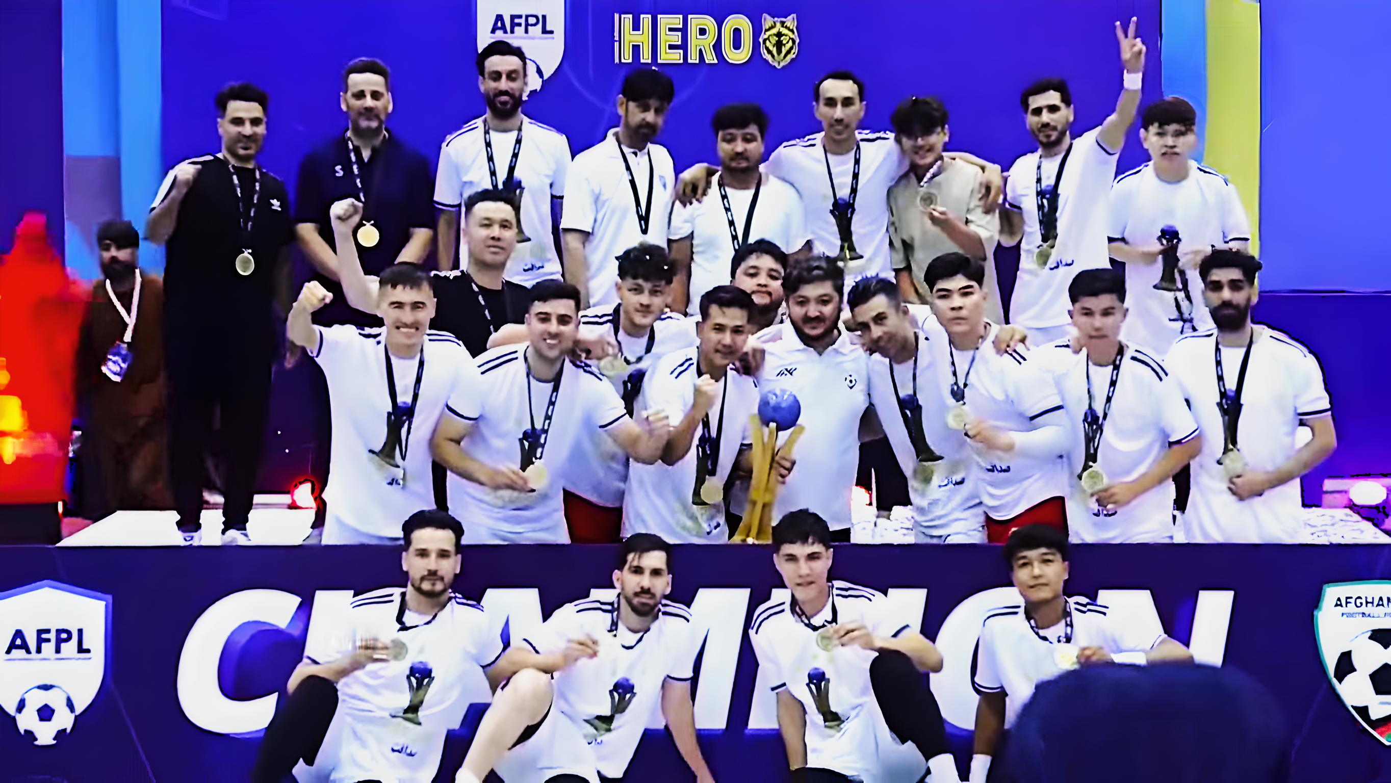 لیگ برتر فوتسال افغانستان؛ شب پر افتخار اکبر کاظمی و صداقت اف‌سی پس از دومین قهرمانی