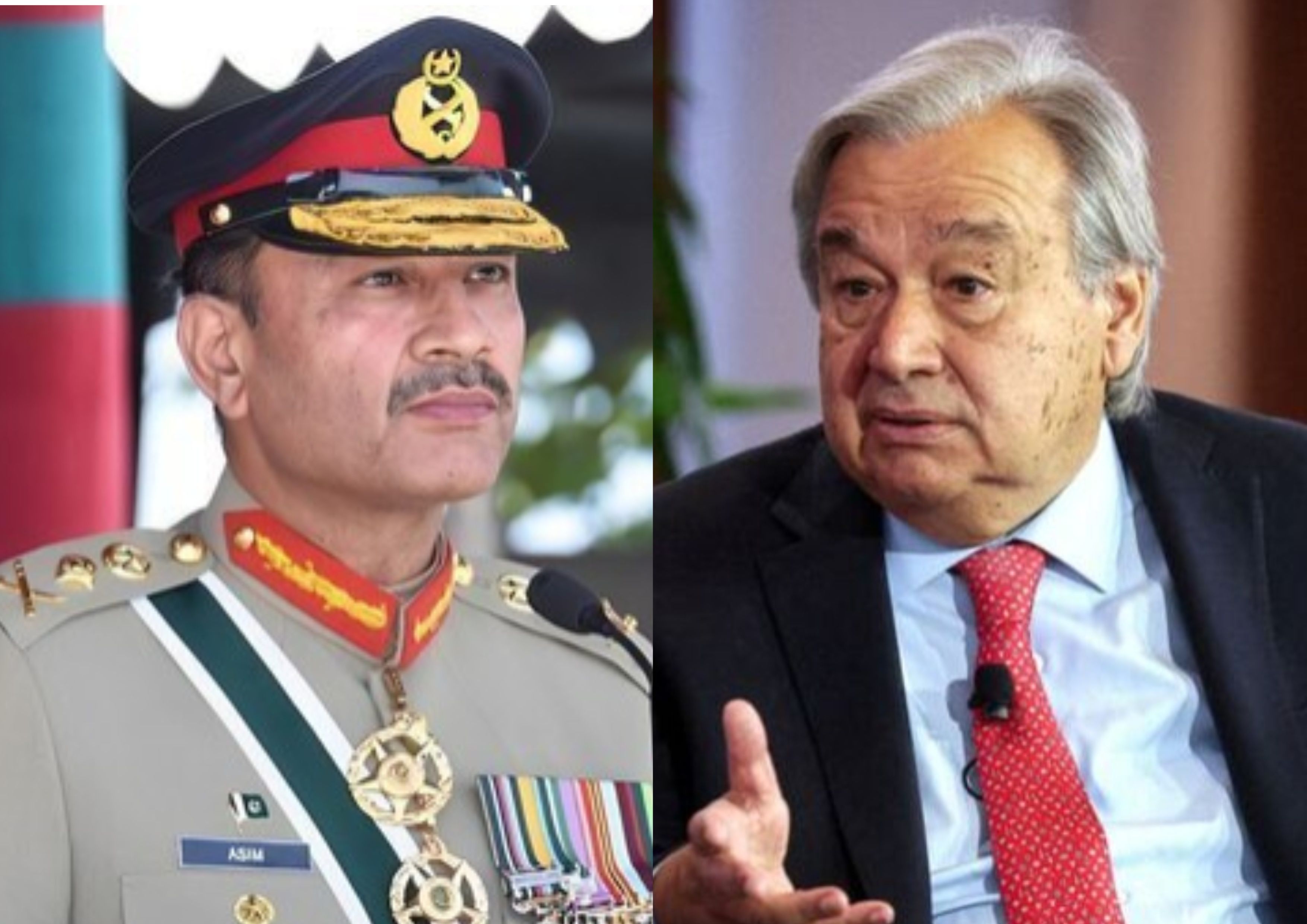 رئيس ارتش پاکستان در دیدار با دبیرکل ملل متحد درباره وضعیت افغانستان ابراز نگرانی کرد