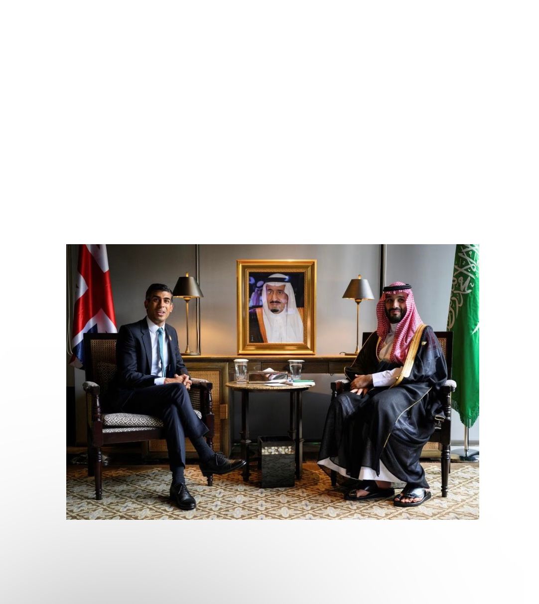 نخست وزیر بریتانیا برای بحث بر سر بحران غزه با ولیعهد عربستان دیدار کرد