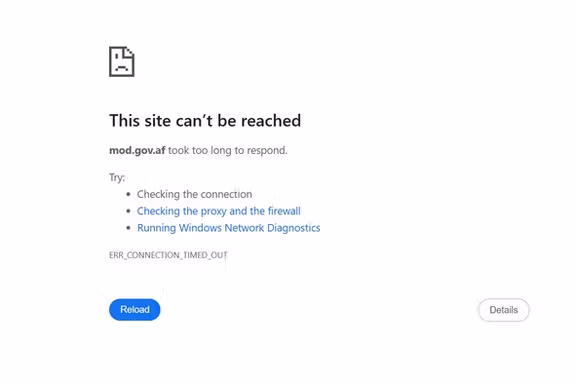 یک گروه هکری تقریبا تمام وبسایتهای وزارتخانههای طالبان را از دسترس خارج کرد