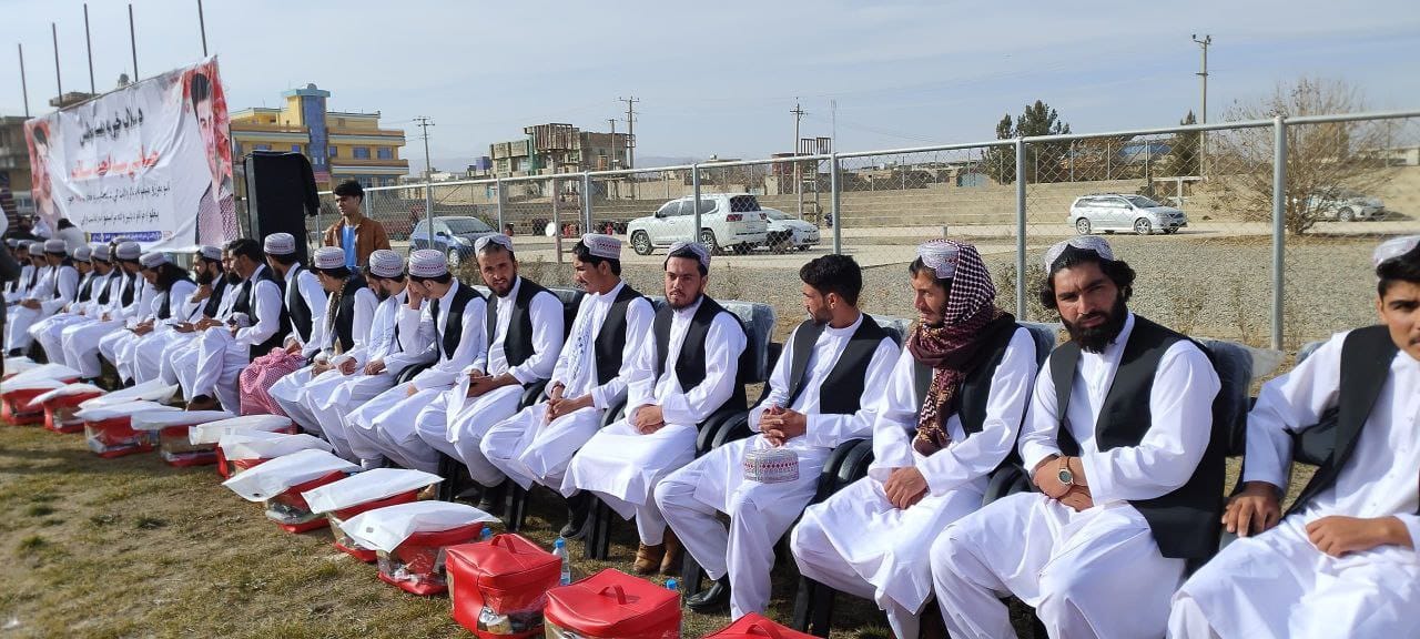 په لوګر کې د ۶۵ جوړو د ډله‌ییز واده مراسم ترسره شول