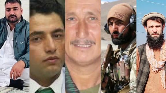 کمین جان، فهیم جبلی قاضیخانی، عزتالله، عبدالولی نعیمی و گلاحمد، نیروهای امنیتی دولت سابق افغانستان که در ماههای گذشته ترور شدند