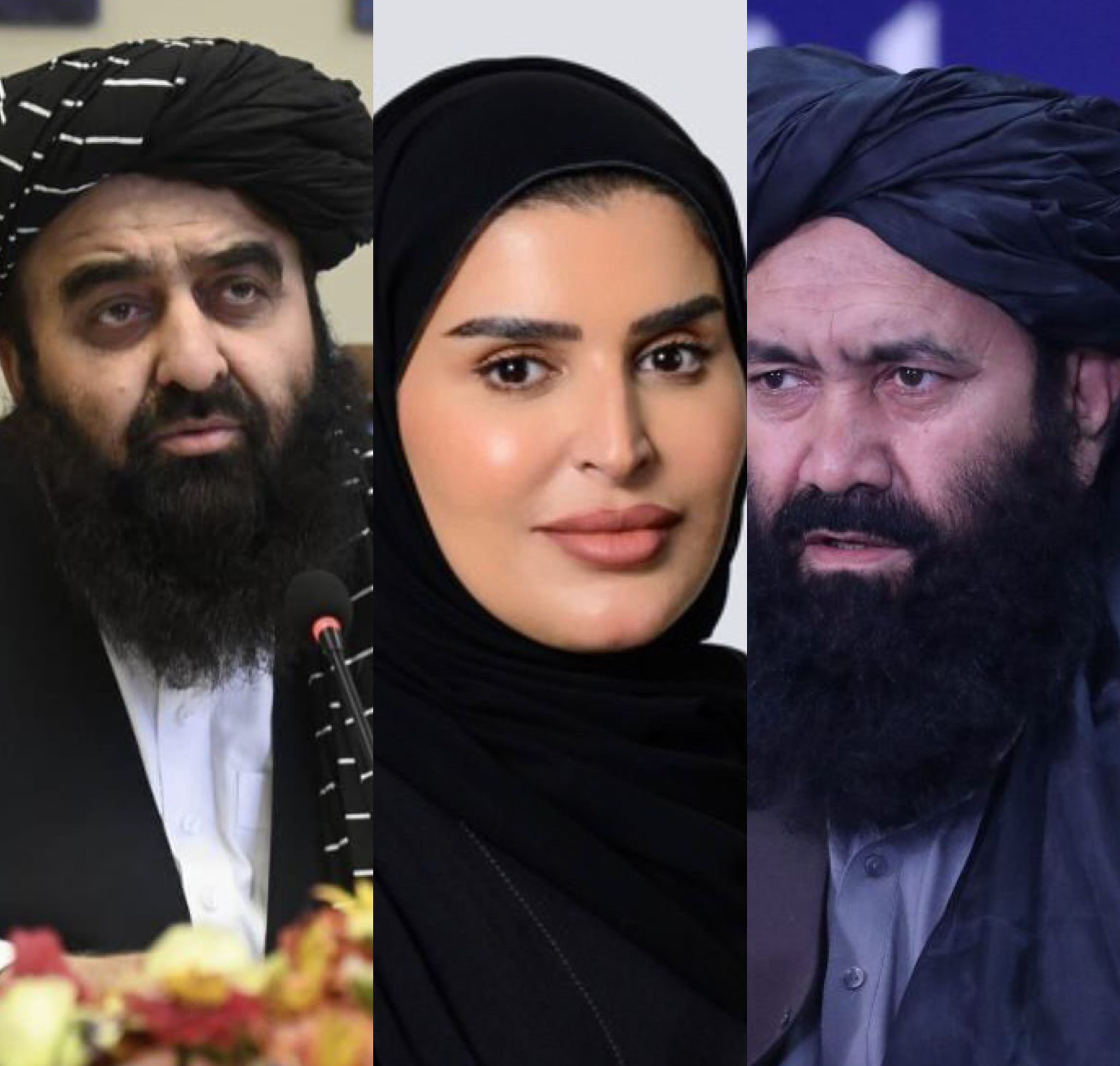 مقام زن قطری با دو وزیر طالبان درباره زلزله‌ گفت‌وگو کرد