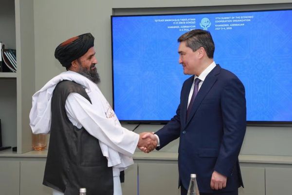 Kazakh PM Signals Willingness To Invest In Torghundi–Herat Railway At ECO Summit