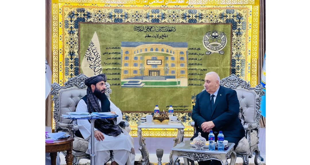 د طالبانو د بلخ والي او د ترکمنستان کونسل د ګډو پروژو پر چټکتیا خبرې وکړې