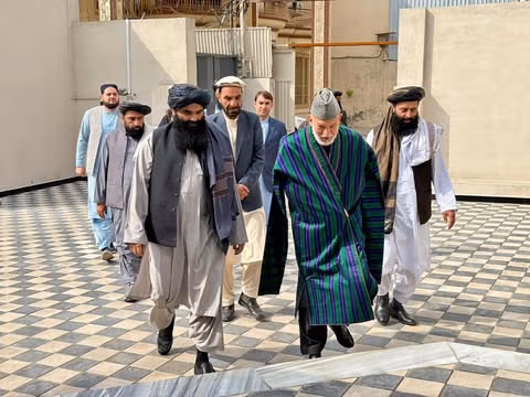 حامد کرزی به دیدار سراجالدین حقانی رفت