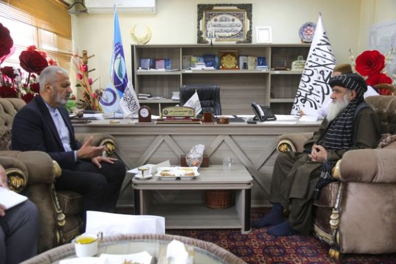 دیدار سفیر ایران با وزیر فواید عامه طالبان در کابل